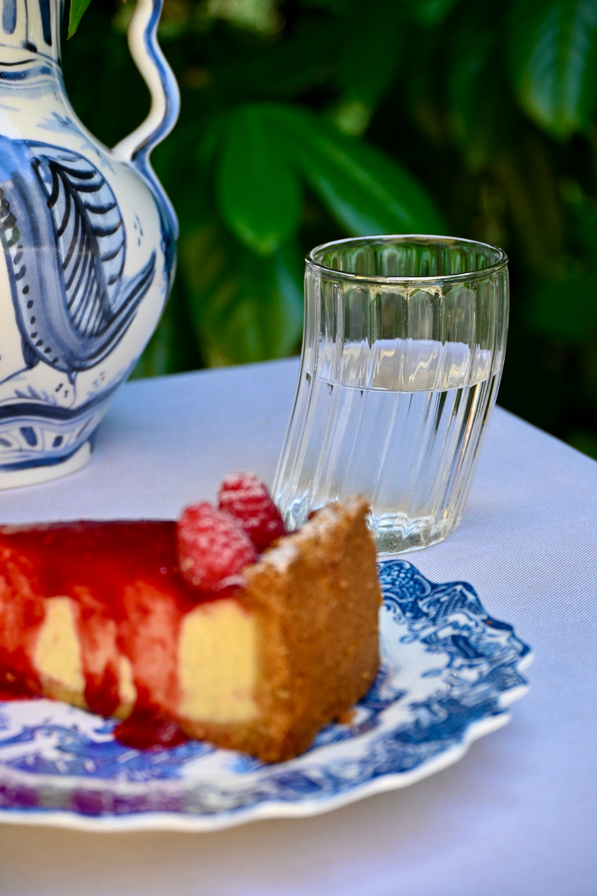 
Assiette design Salade & Dessert « Willow Wave » en porcelaine