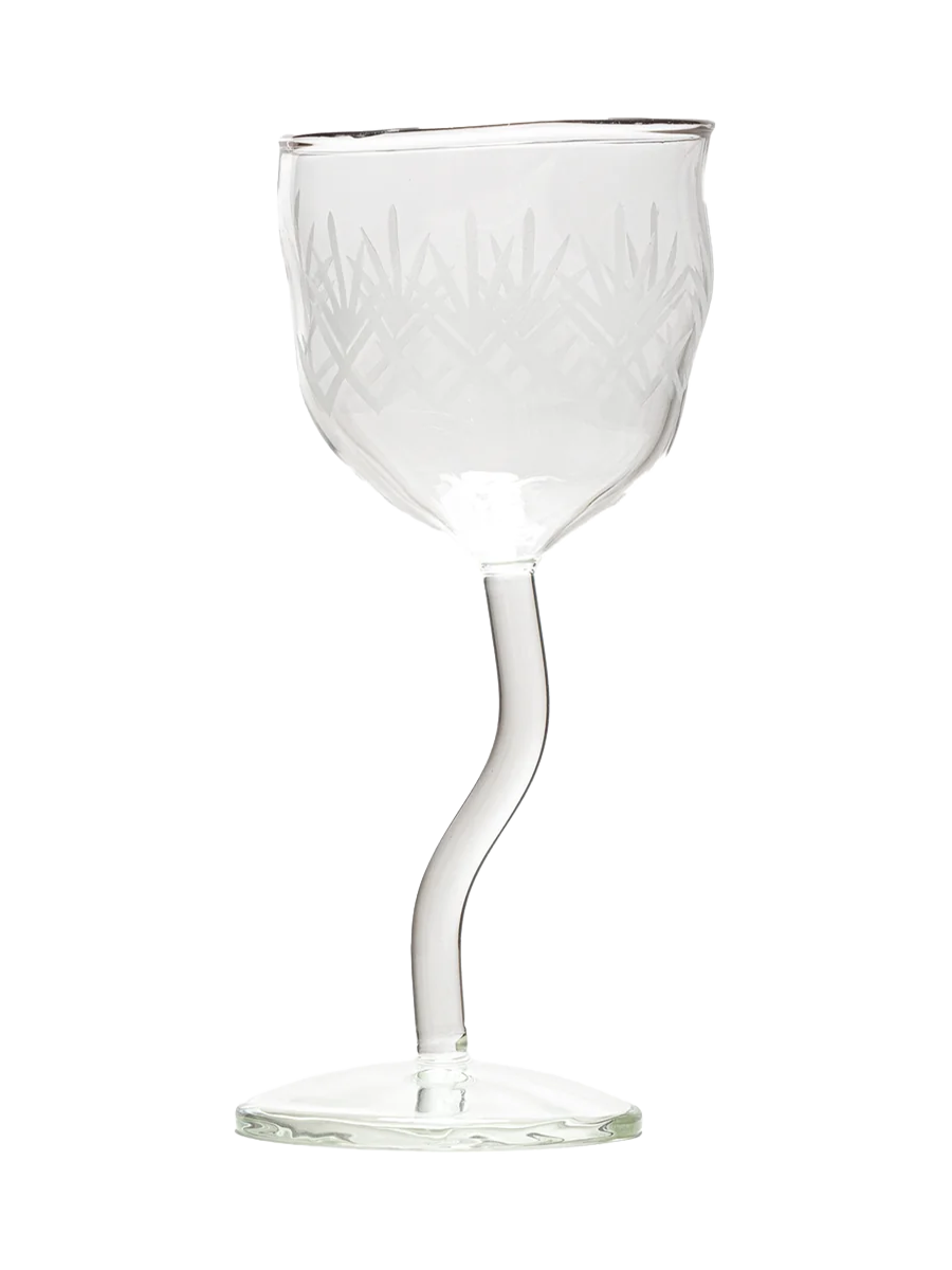 
"Classic and Acid Tree" Wine Glass Design