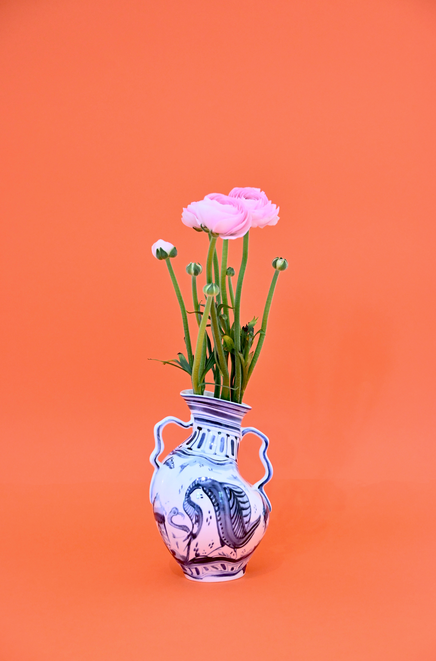 
Vase design « Classics on Acid Ibex » en porcelaine