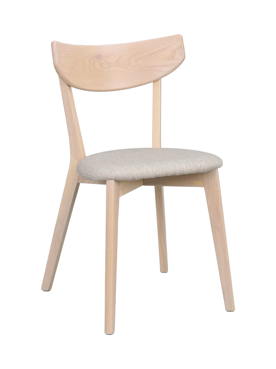 
Sedia di alta qualità in legno massiccio “Amy” - Rovere Whitewash/ Grigio chiaro