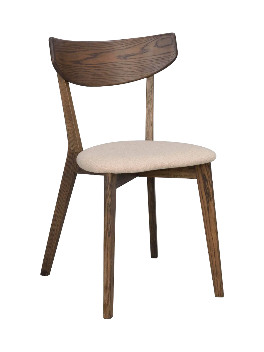 
Sedia di alta qualità in legno massiccio “Amy” - Rovere Marrone scuro/Beige