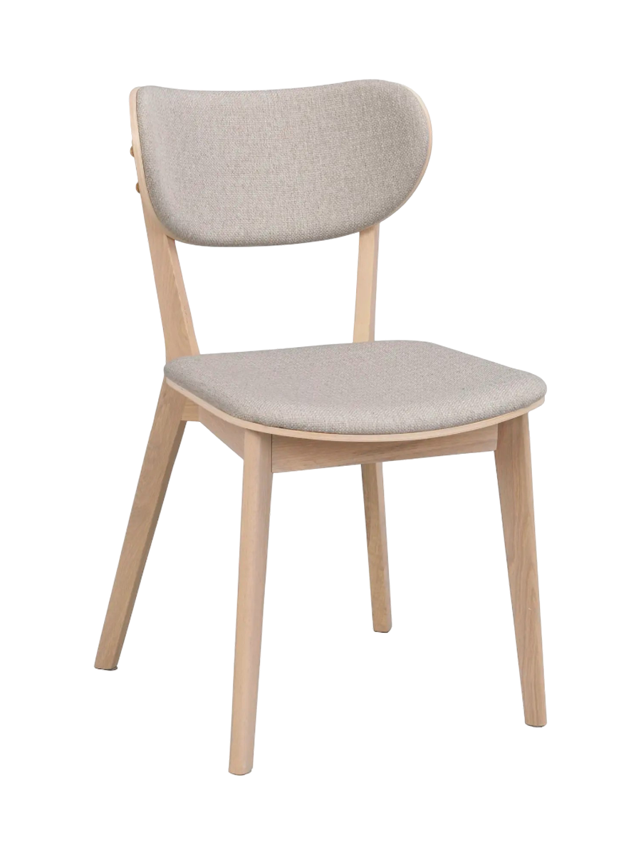 
Chaise de haute qualité « Katon » en chêne massif - Chêne clair / Beige grisé