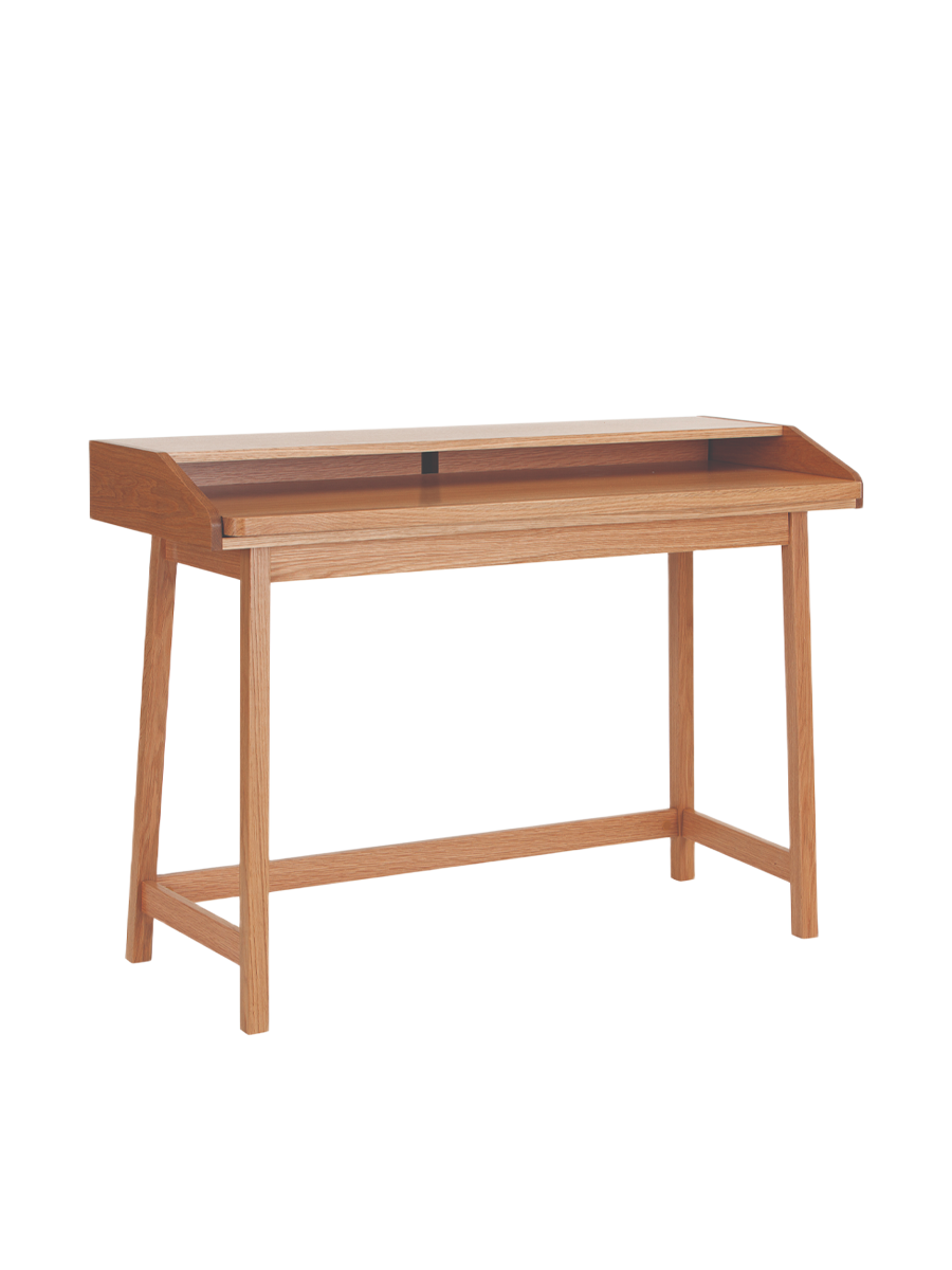 
Design Schreibtisch „St. James“ mit ausziehbarer Arbeitsfläche - Natural