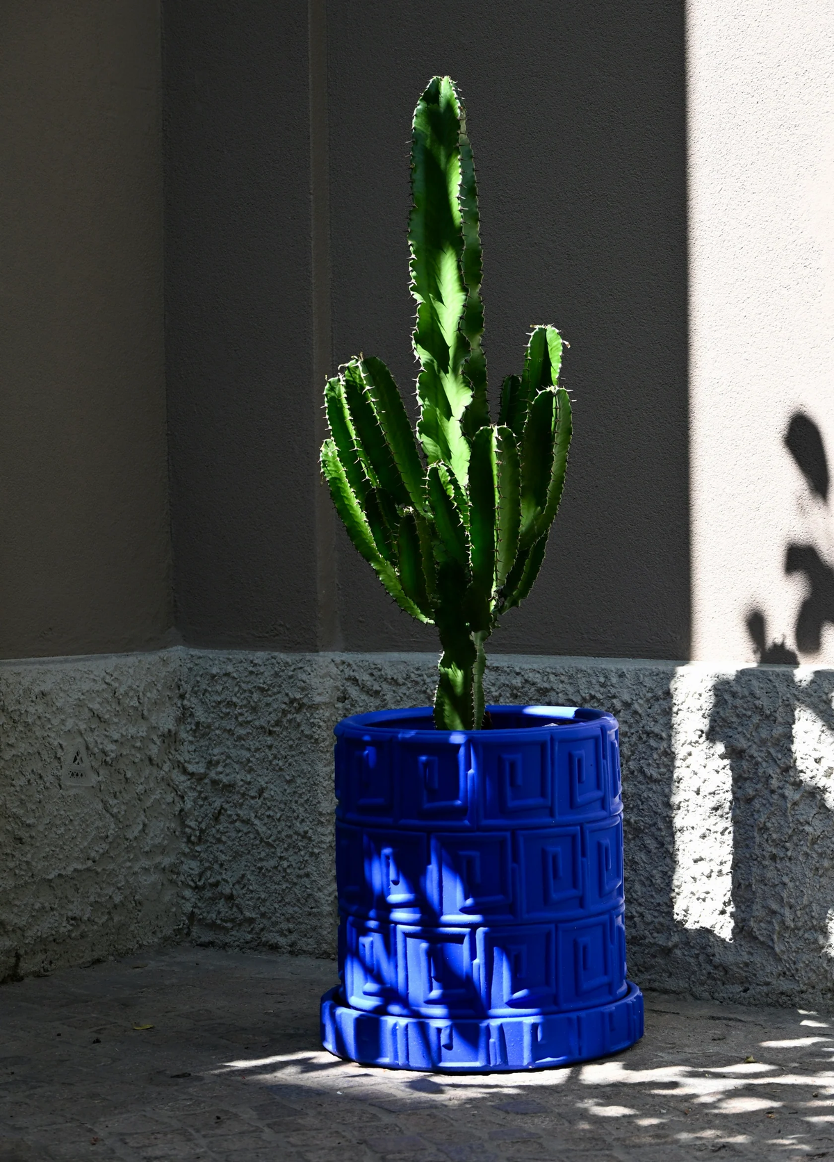
Pot de fleurs design intérieur et extérieur « Magna Graecia Greca Blue »