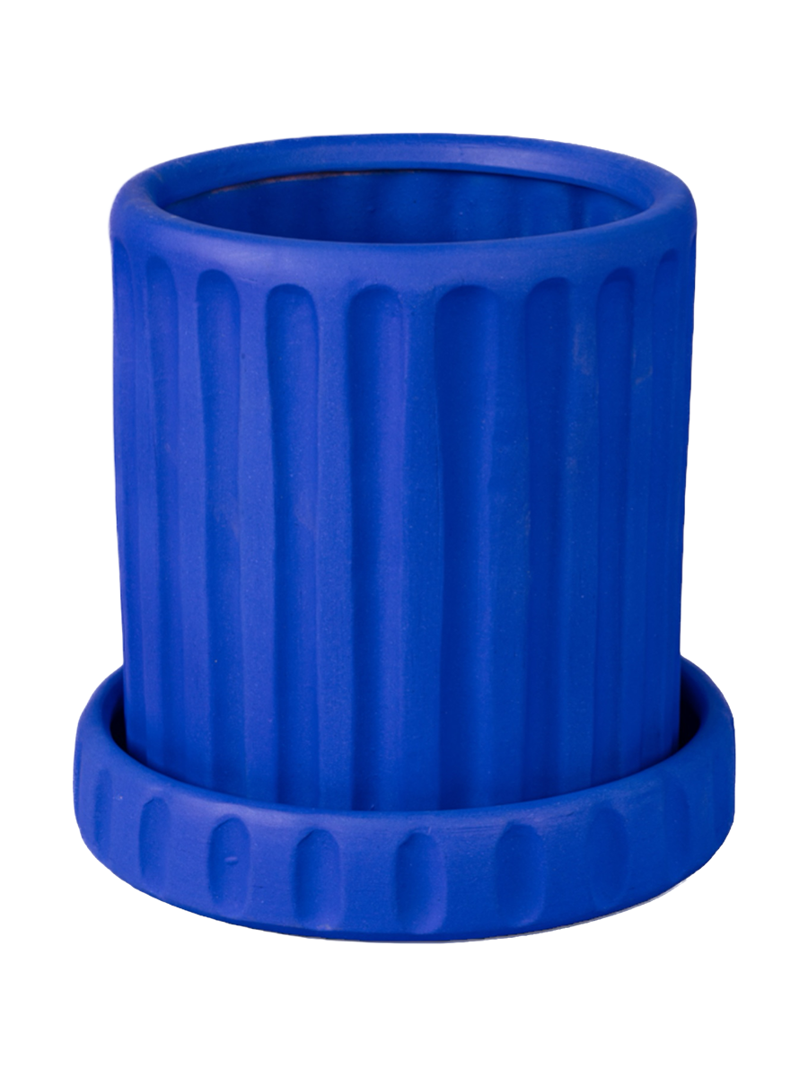 
Jardinière de design d'intérieur et d'extérieur « Magna Graecia Dorico Blue »