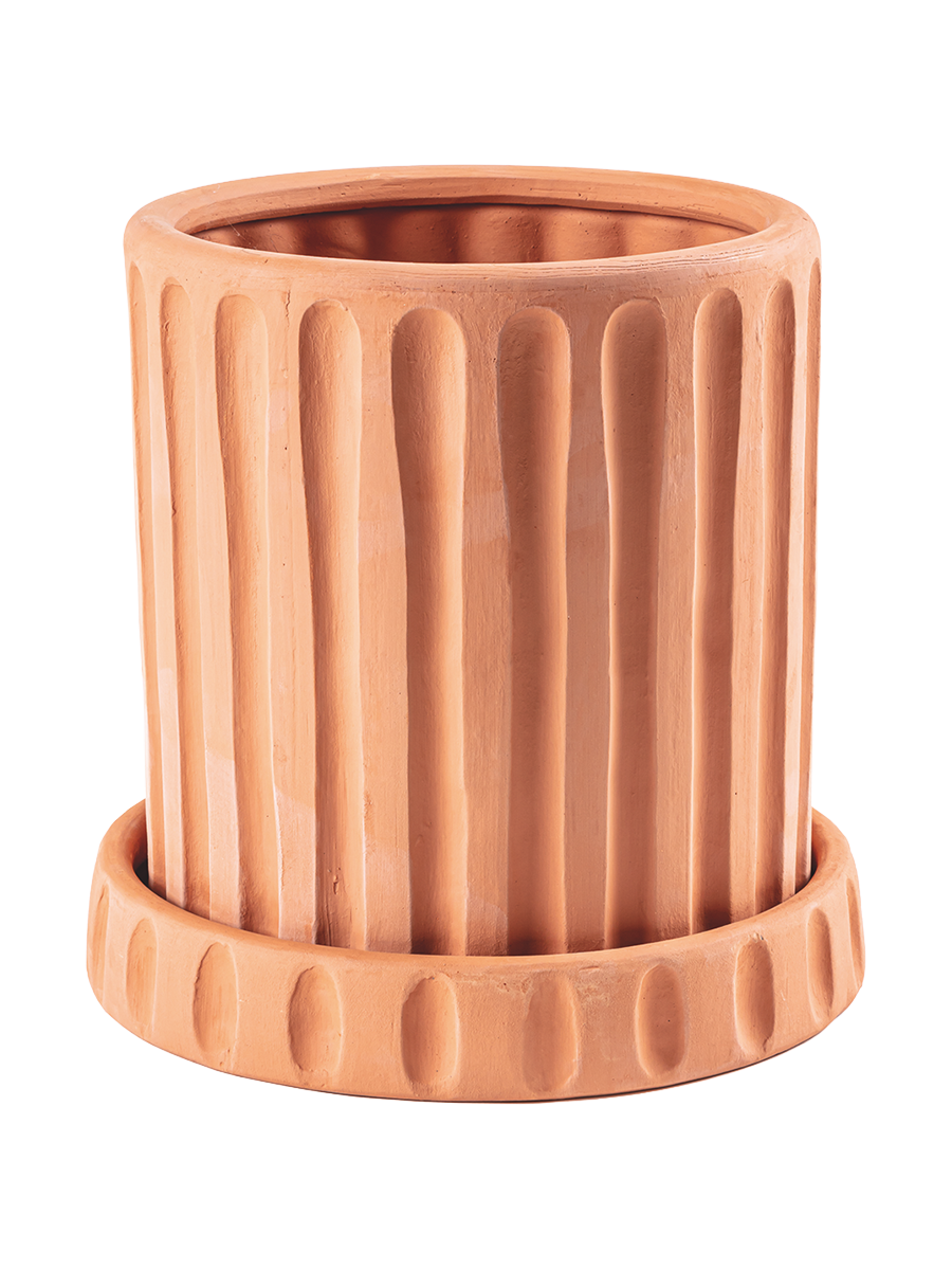 
Indoor & Outdoor Design Planter "Magna Graecia Terracotta Dorico"