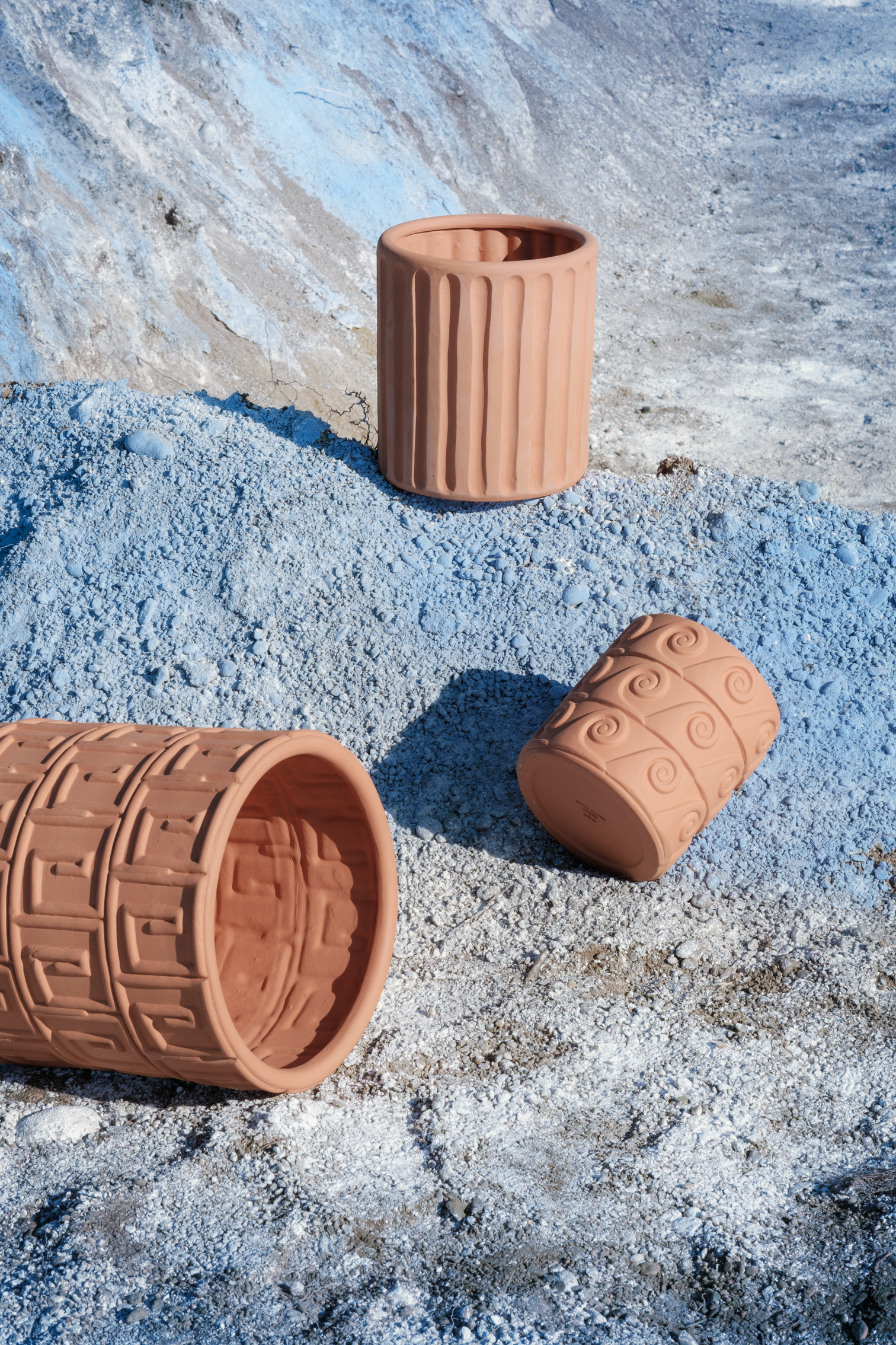 
Indoor & Outdoor Design Planter "Magna Graecia Terracotta Dorico"