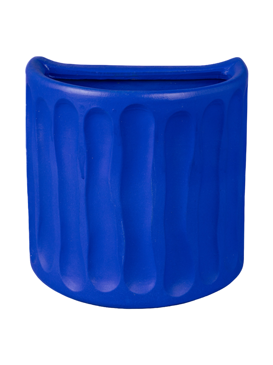 
Indoor & Outdoor Design Wall Planter "Magna Graecia Dorico" - Blue