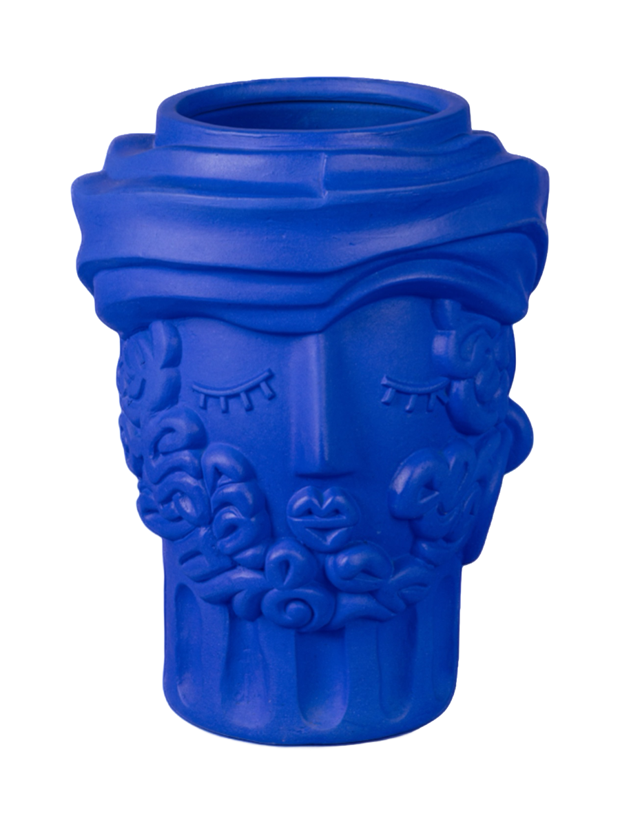 
Pot de fleurs design intérieur et extérieur « Magna Graecia Man Blue »