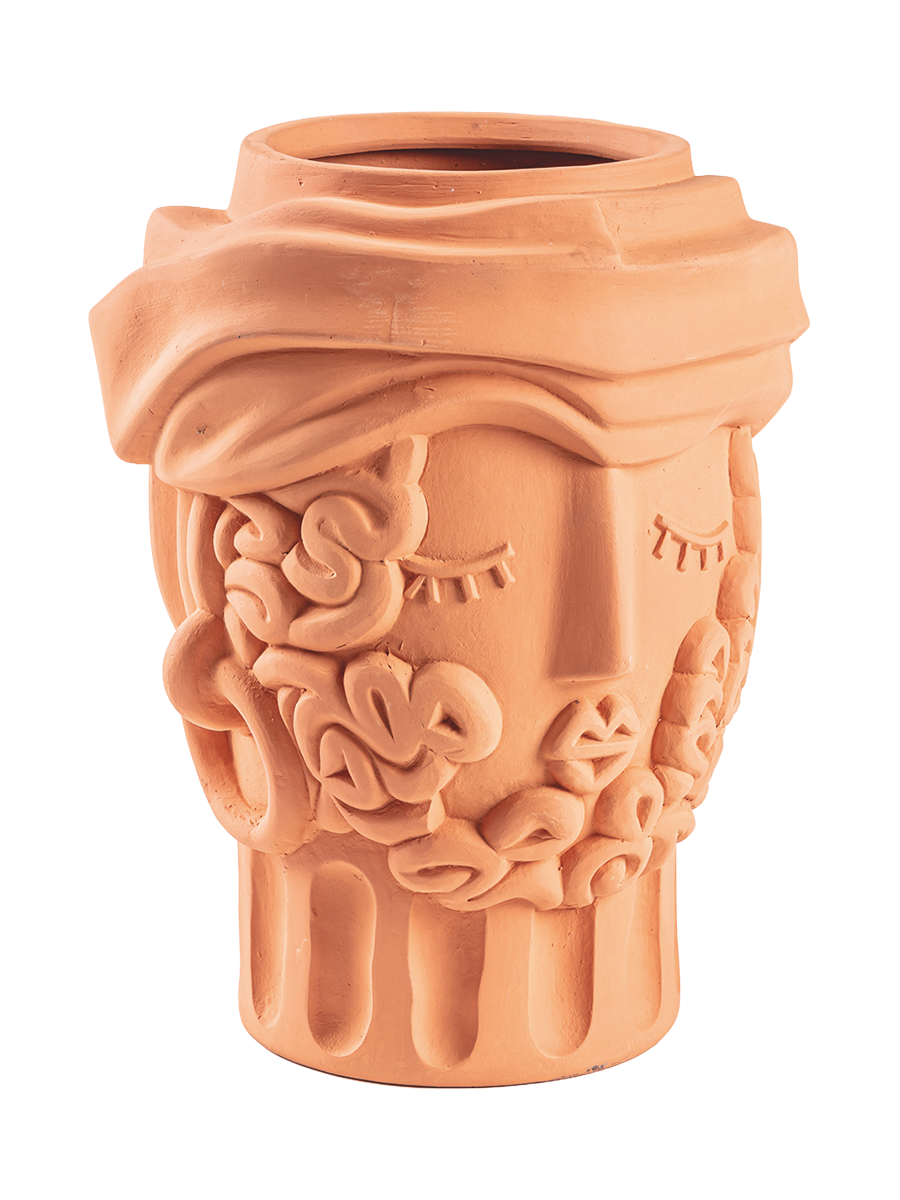 
Pot de fleurs design intérieur et extérieur « Magna Graecia Terracotta Man »