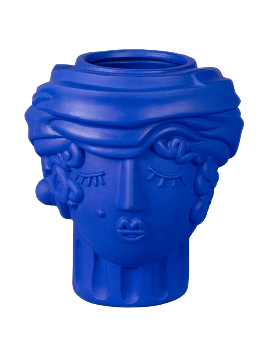 
Pot de fleurs design intérieur et extérieur « Magna Graecia Woman Blue »
