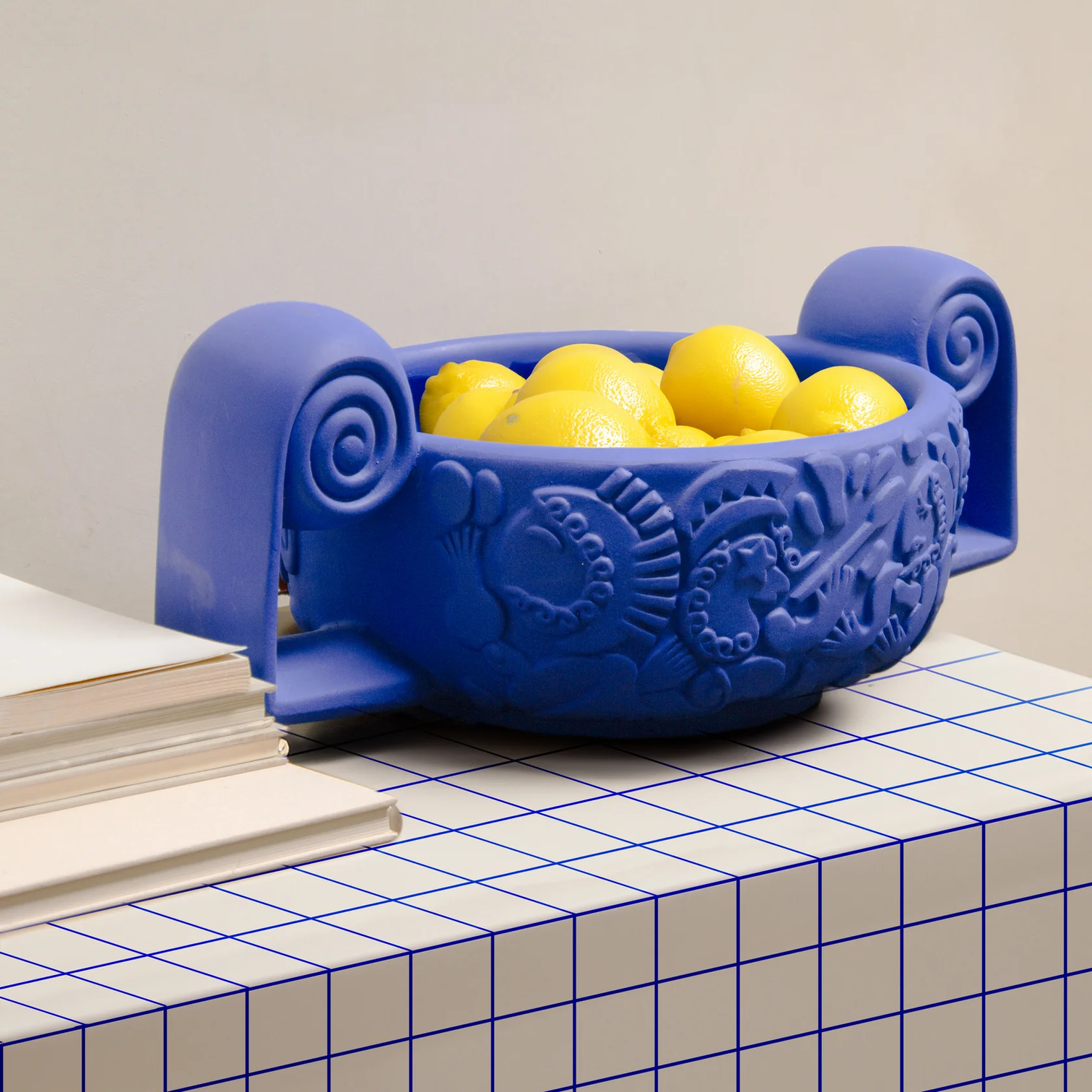 
Pot de fleurs design intérieur et extérieur « Magna Graecia Centerpiece » - Bleu