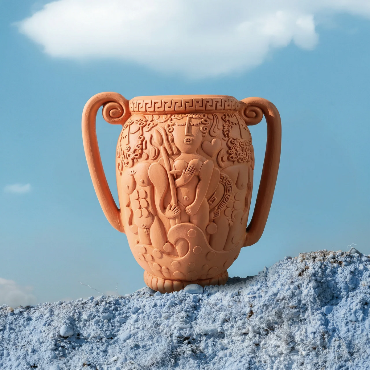 
Pot de fleurs design intérieur et extérieur « Magna Graecia Terracotta Anfora »