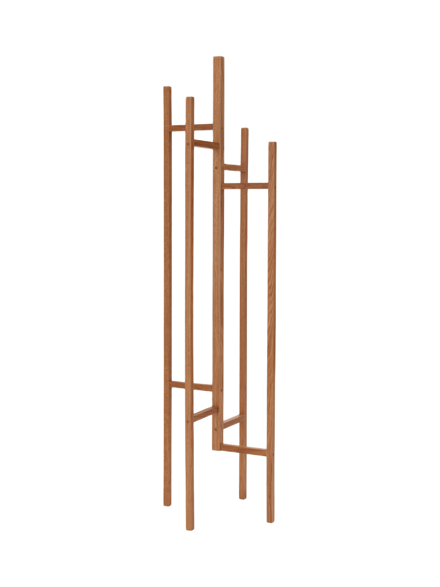 
Porte-manteau design « Eigen » en chêne massif - Naturel