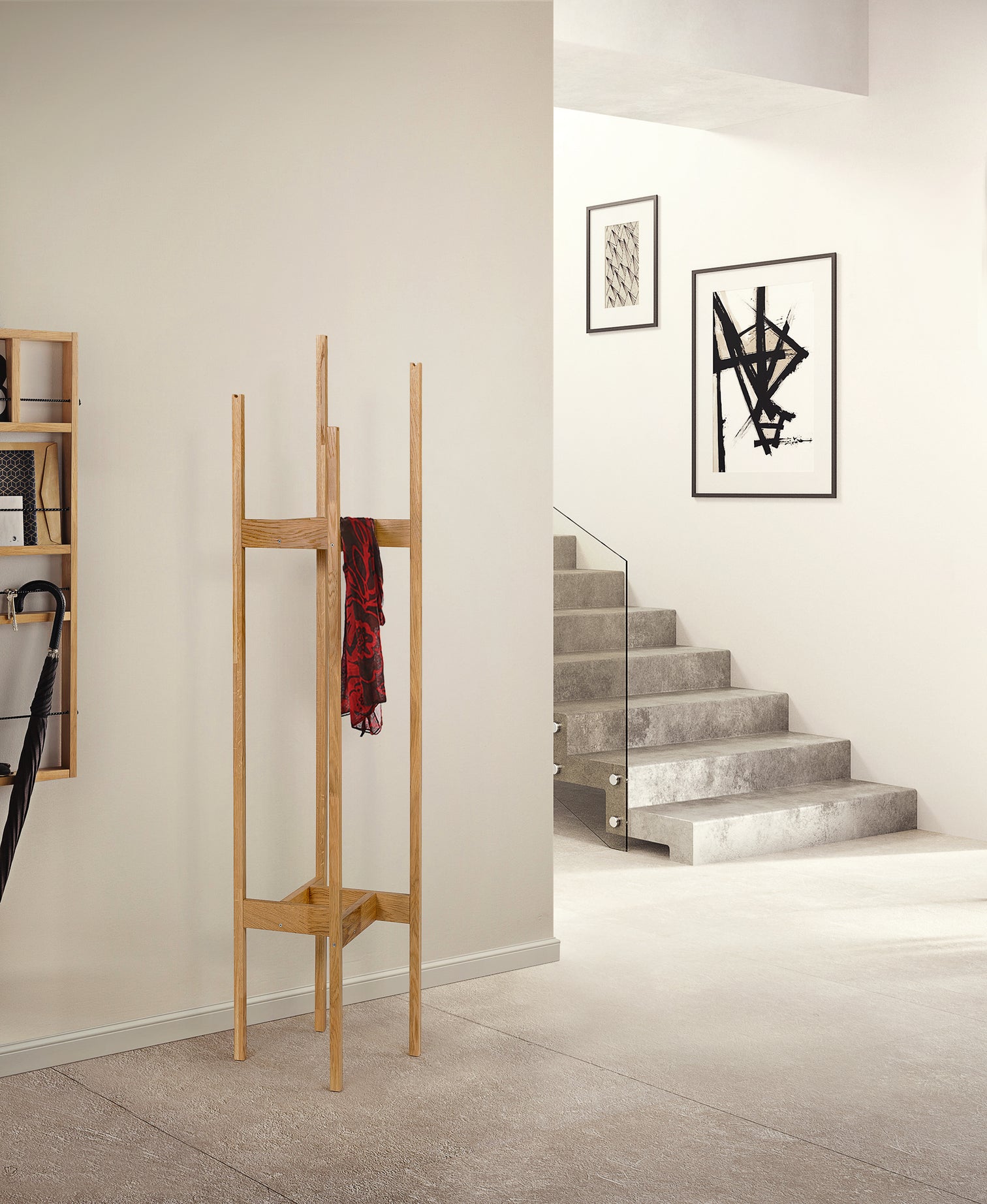 
Portant design « Hilbert » en chêne massif