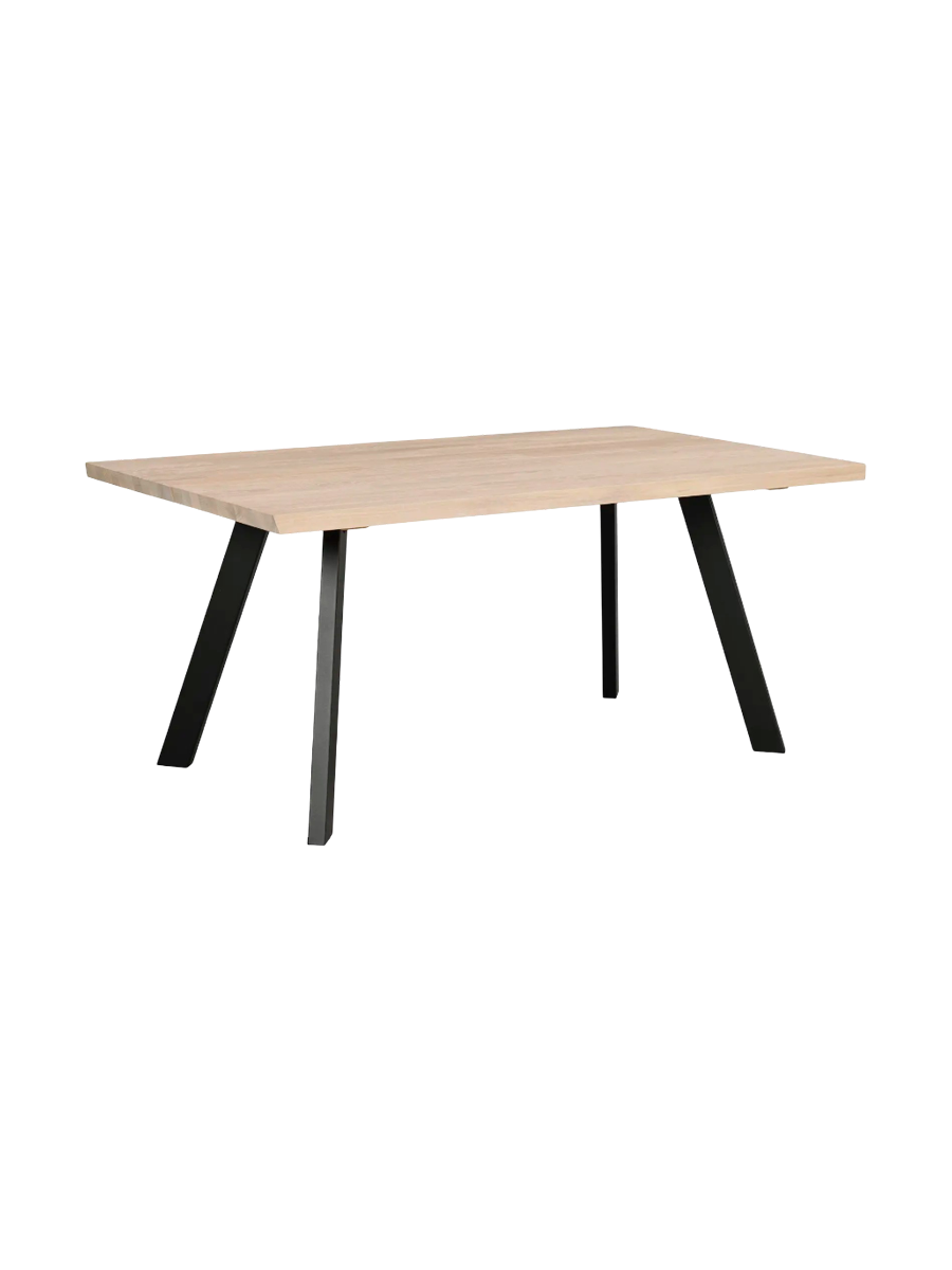 
Table de salle à manger en bois massif « Fred » 170 x 95 cm - Chêne clair