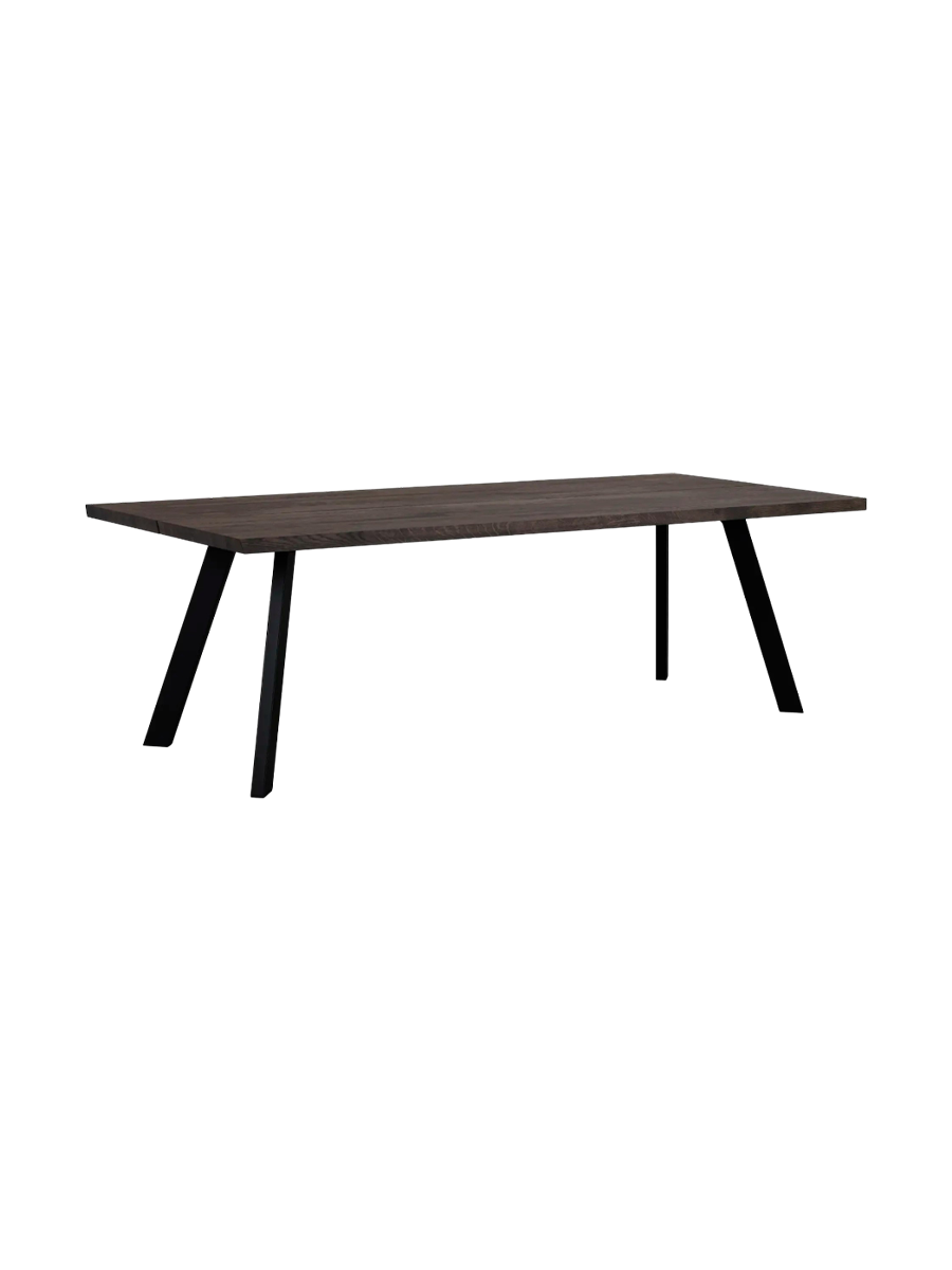 
Table à manger en bois massif « Fred » 240 x 100 cm - Chêne Brun Foncé
