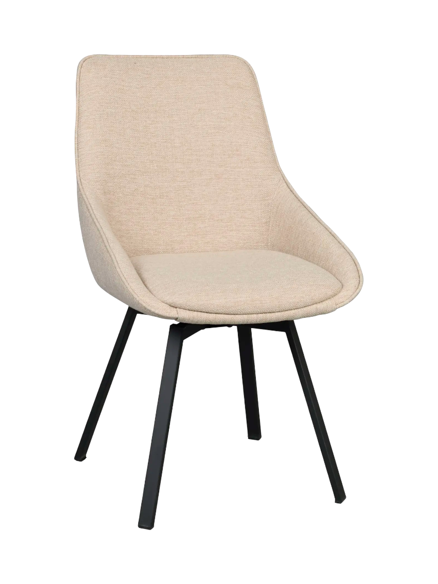 
360° Swivel Design Chair "Alison" - Light beige