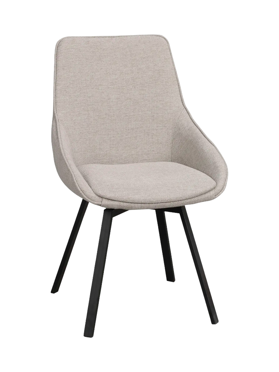 
360° Swivel Design Chair "Alison" - Beige