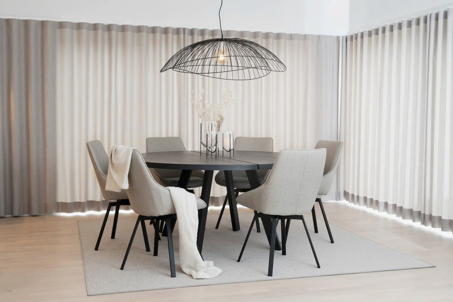 
360° Swivel Design Chair "Alison" - Beige