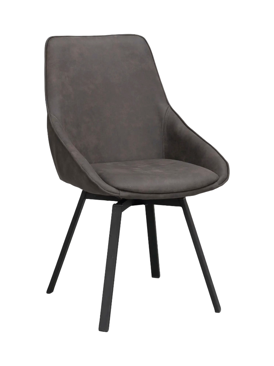 
360° Swivel Design Chair "Alison" - Dark grey