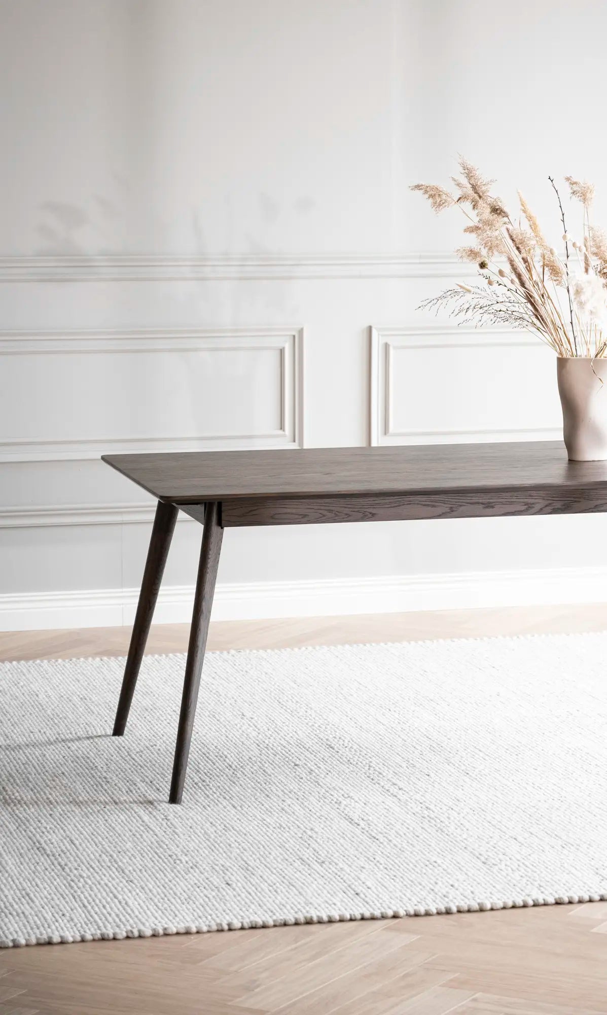 
Table à manger extensible « Yumi » 190-280 x 90 cm - Chêne Marron Foncé - Avec deux rallonges, 280 x 90 cm