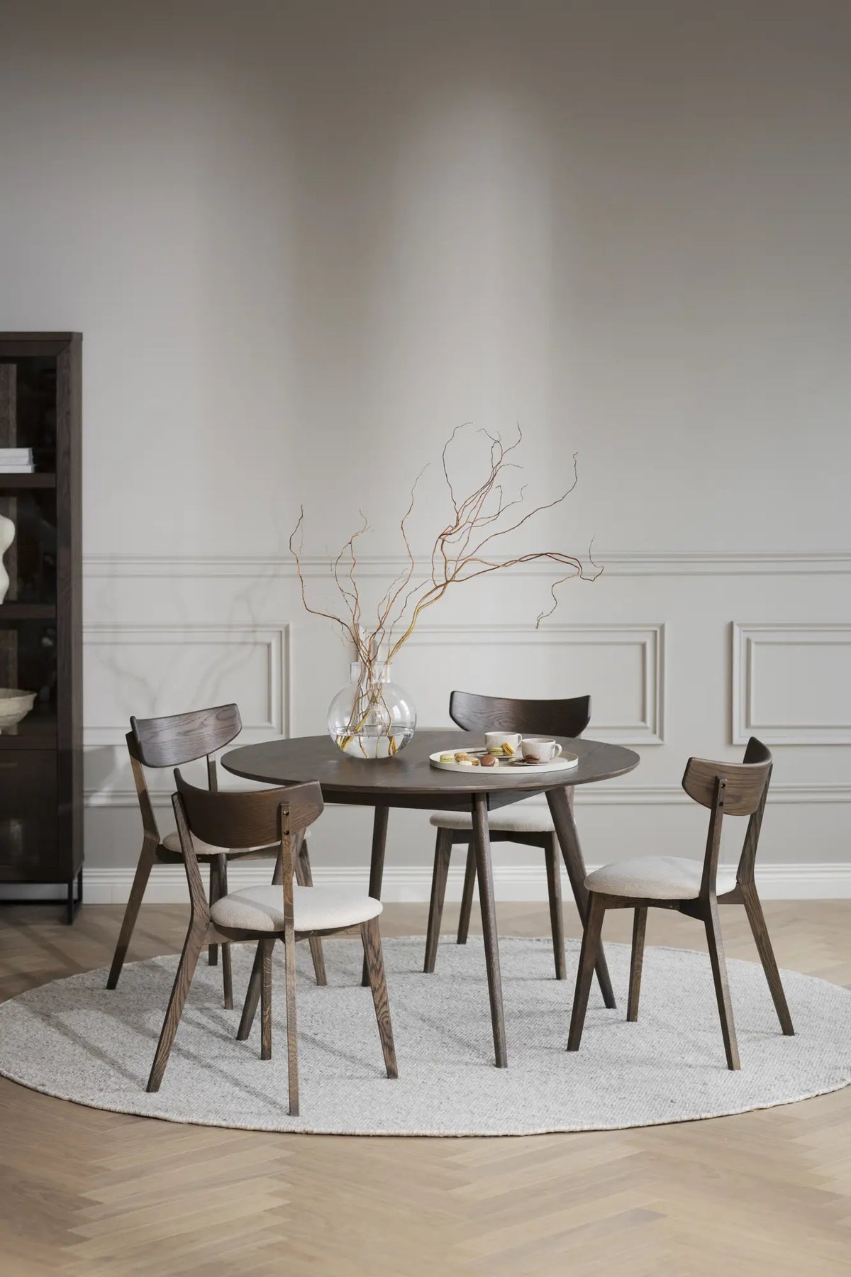 
Tavolo da pranzo rotondo «Yumi» Ø 115 cm - Rovere Marrone scuro