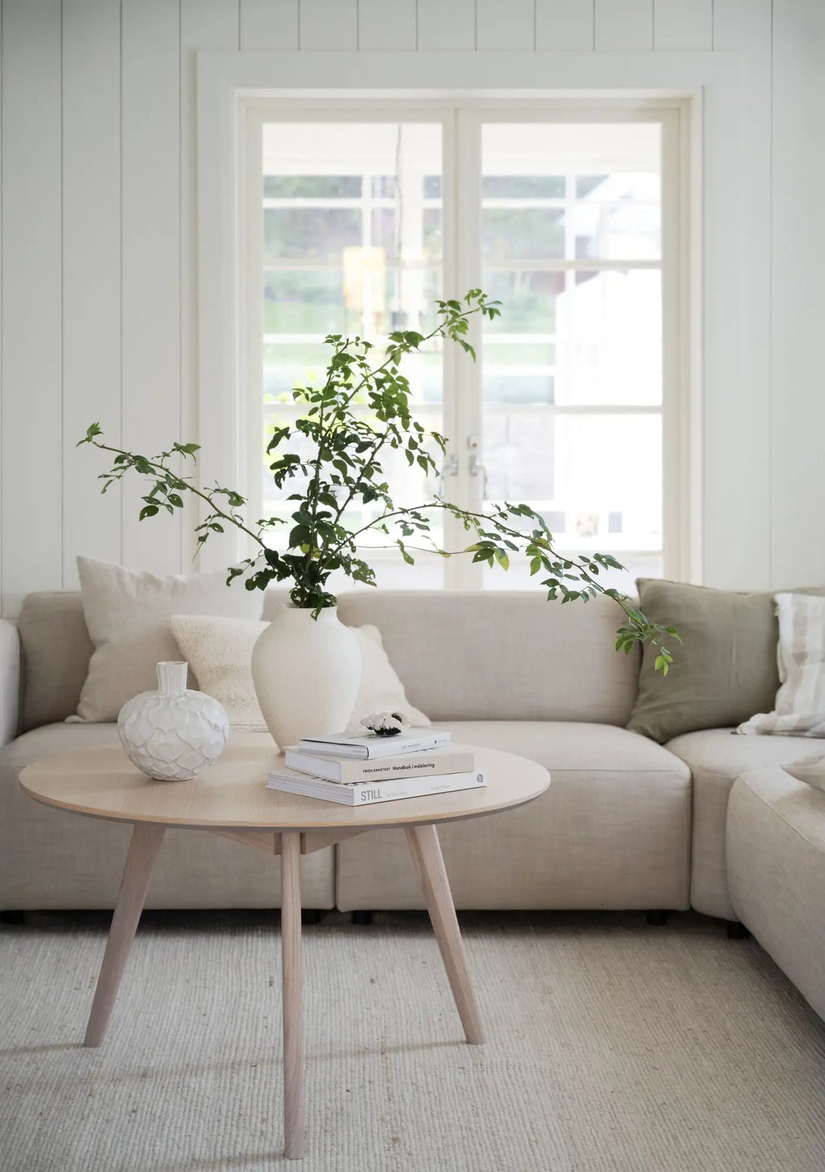 
Runder Couchtisch „Yumi“ Ø 90 cm - Eiche hell