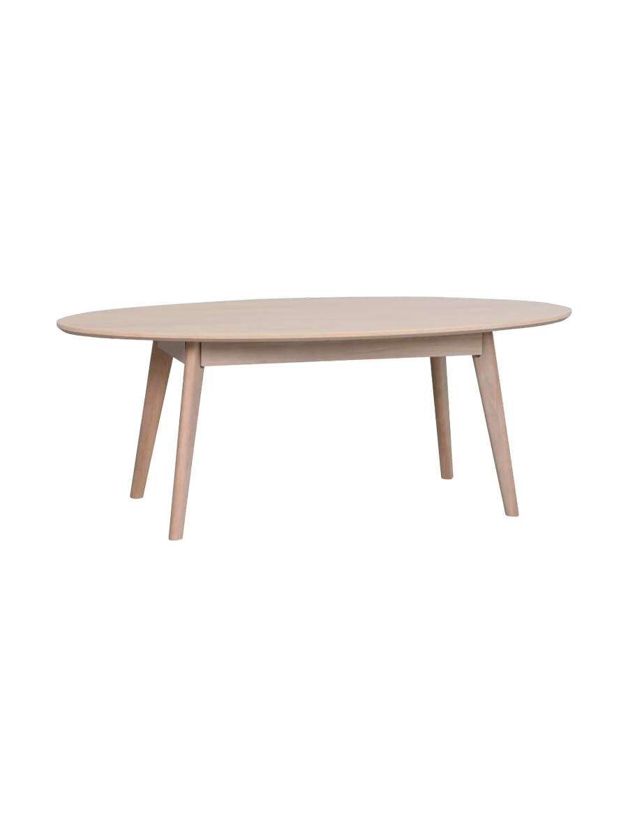 
Ovaler Couchtisch „Yumi“ 130 x 65 cm - Eiche hell