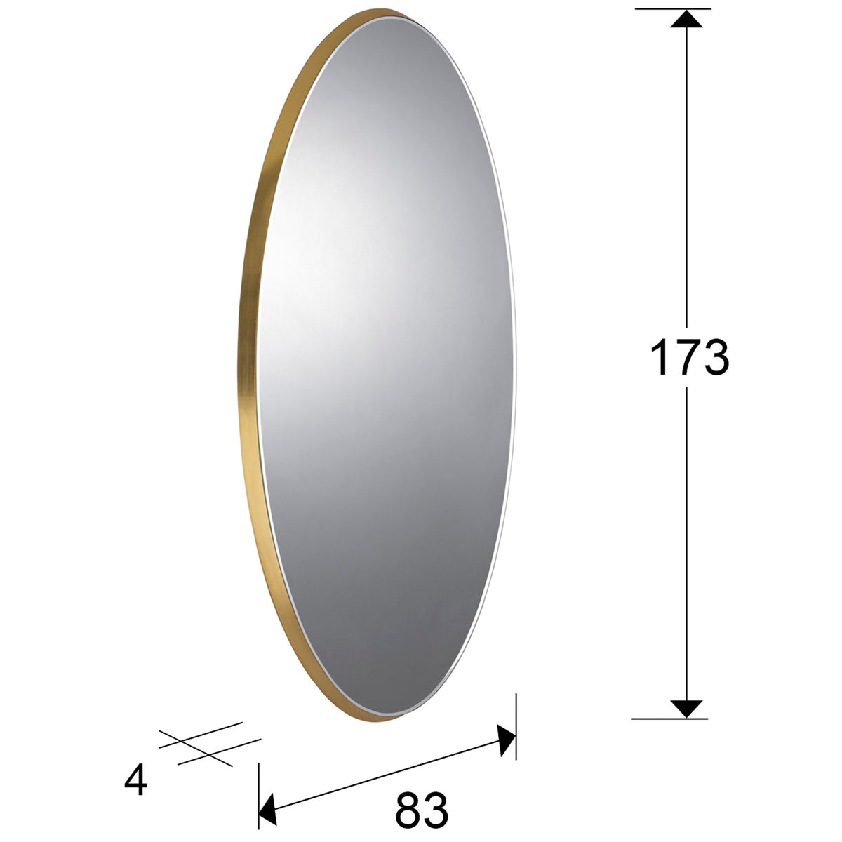
Grande specchio da parete di design “Aries XL”