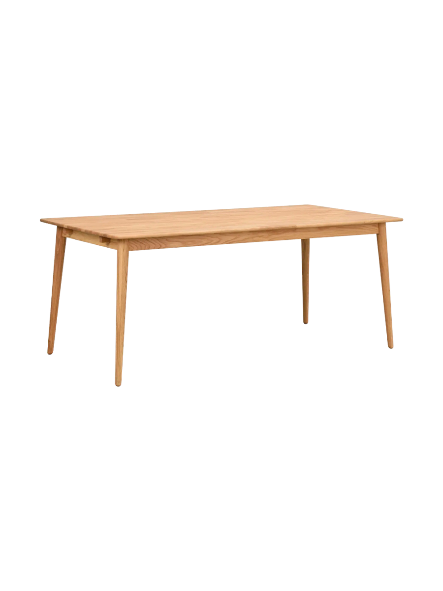 
Table à manger en bois massif « Tyler » 180-280 x 90 cm, chêne naturel - 180 x 90 cm