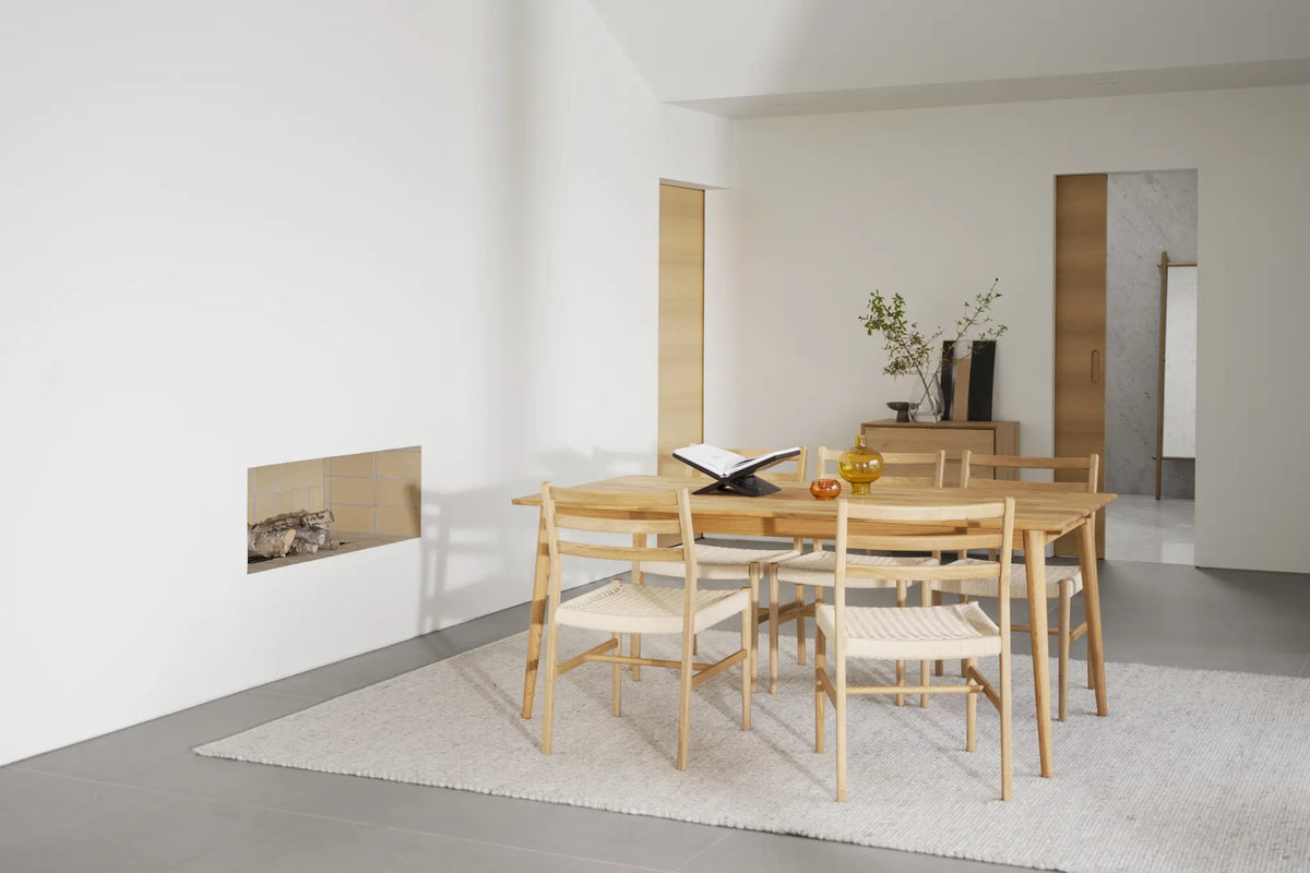 
Table à manger en bois massif « Tyler » 180-280 x 90 cm, chêne naturel - 180 x 90 cm