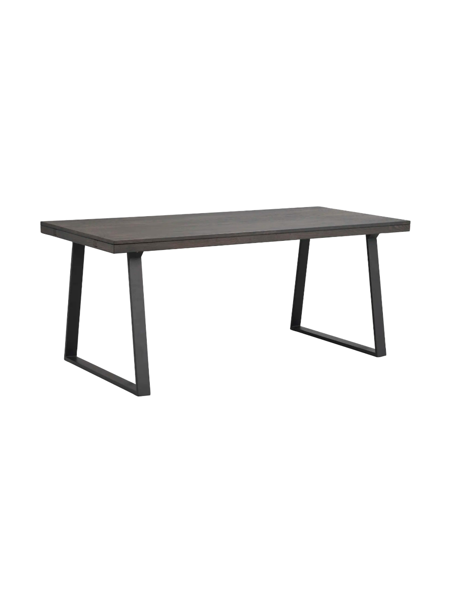 
Ausziehbarer Esstisch „Brooklyn“ aus massiver Eiche, 170-270 x 95 cm - Dunkelbraun - 170 x 95 cm