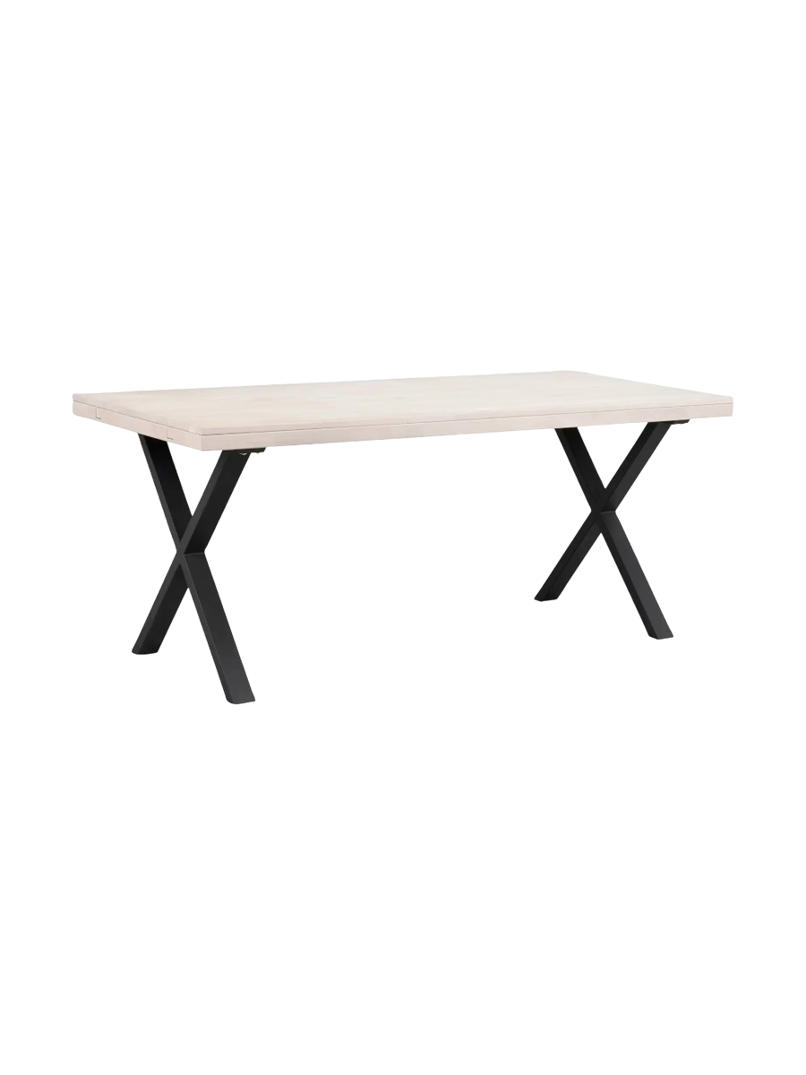 
Ausziehbarer Esstisch „Brooklyn X“ aus massiver Eiche, 170-270 x 95 cm - Eiche hell - 170 x 95 cm