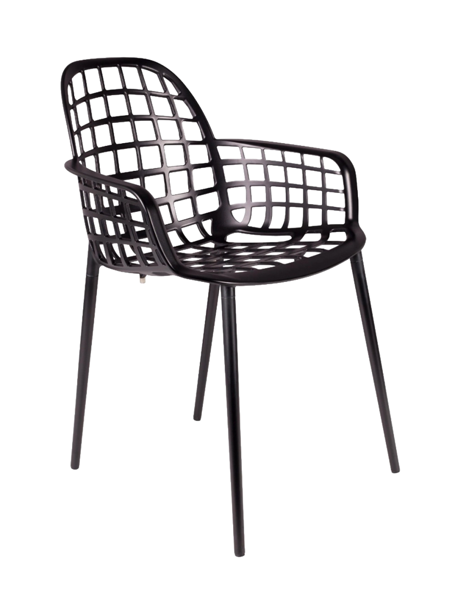 
High-quality garden chair "Albert Kuip" - Black