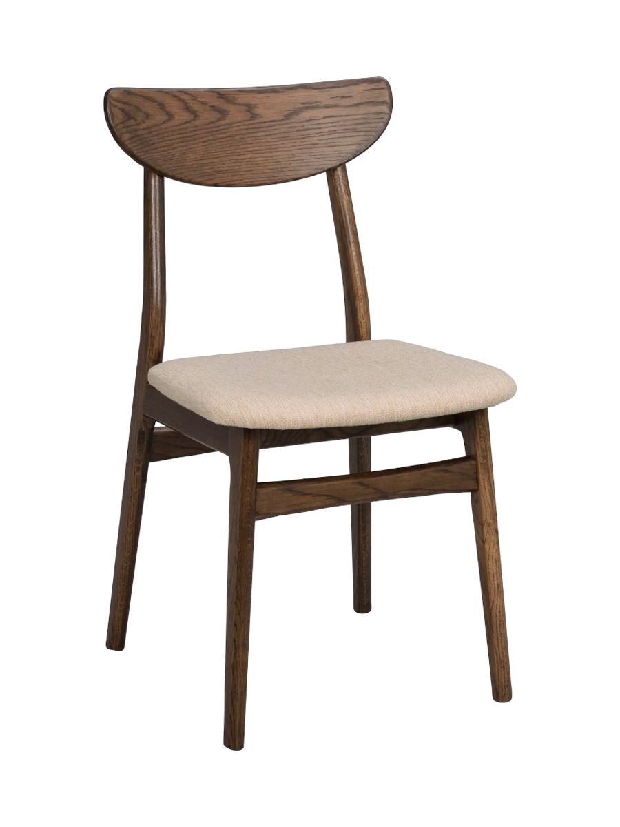 
Chaise design « Rodham » en chêne massif - Chêne Brun Foncé