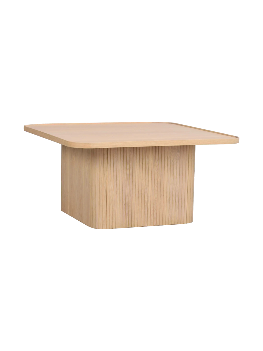 
Stylish coffee table "Sulliva" 80 x 80 cm - Light oak