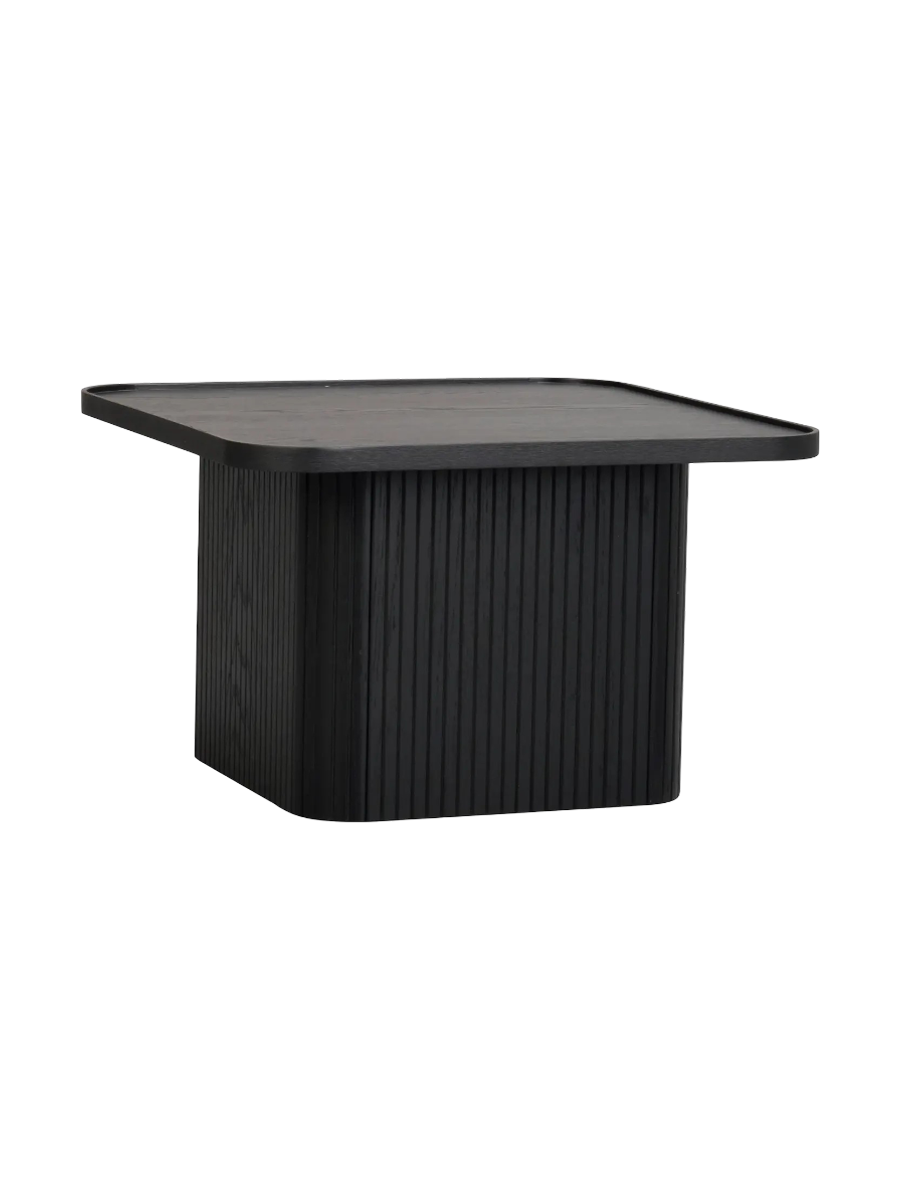 
Stylish "Sulliva" Sofa/Side Table 60 x 60 cm - Black Oak