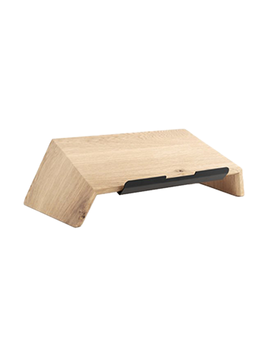 
Support d'ordinateur portable « Wooden » en bois massif - Chêne / 15-16 pouces