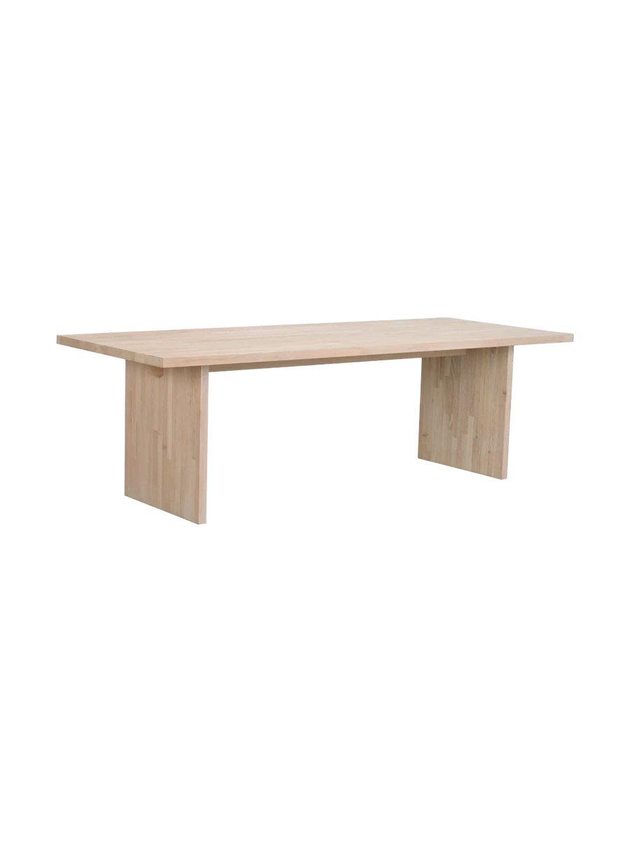 
Nachhaltiger Massivholz Esstisch „Emmet“ 240 x 95 cm - Eiche hell