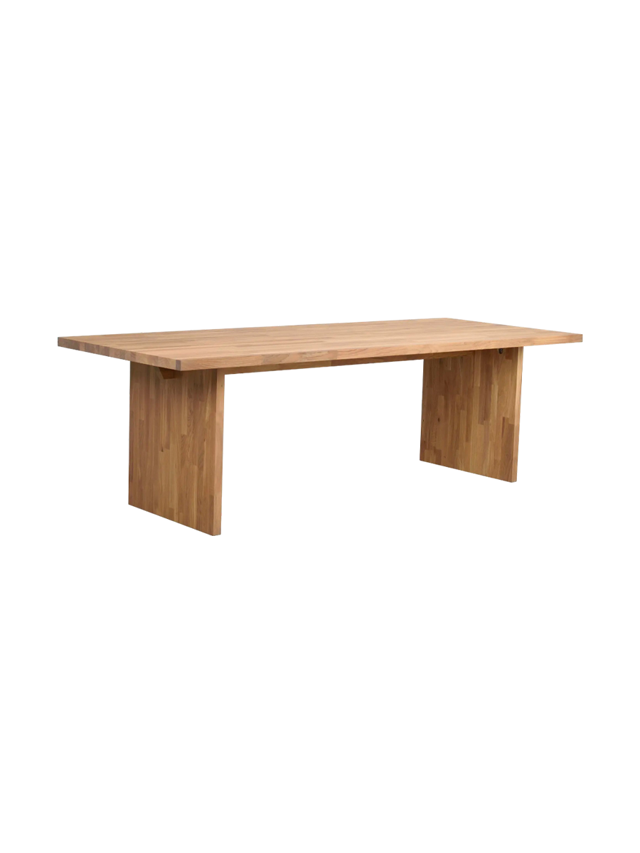 
Nachhaltiger Massivholz Esstisch „Emmet“ 240 x 95 cm - Eiche Natural