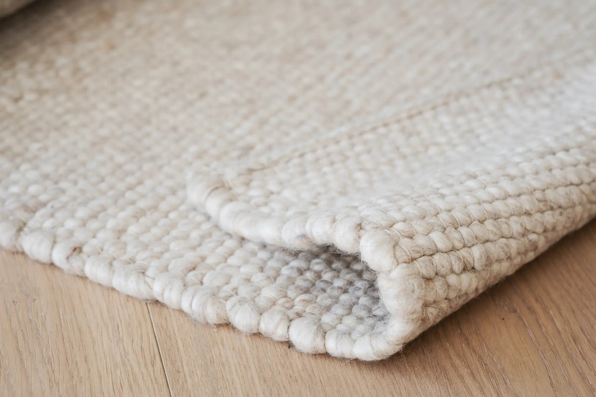 
Handgeknüpfter, hochwertiger Wollteppich „Wooland“ 300 x 400 cm - Beige