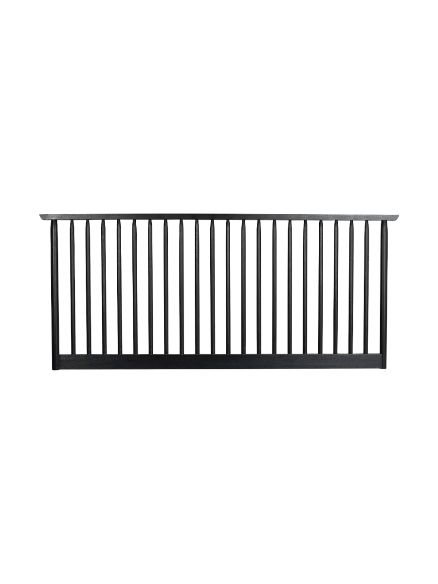 
Tête de lit en bois massif « Riggins » 194 cm - Chêne noir
