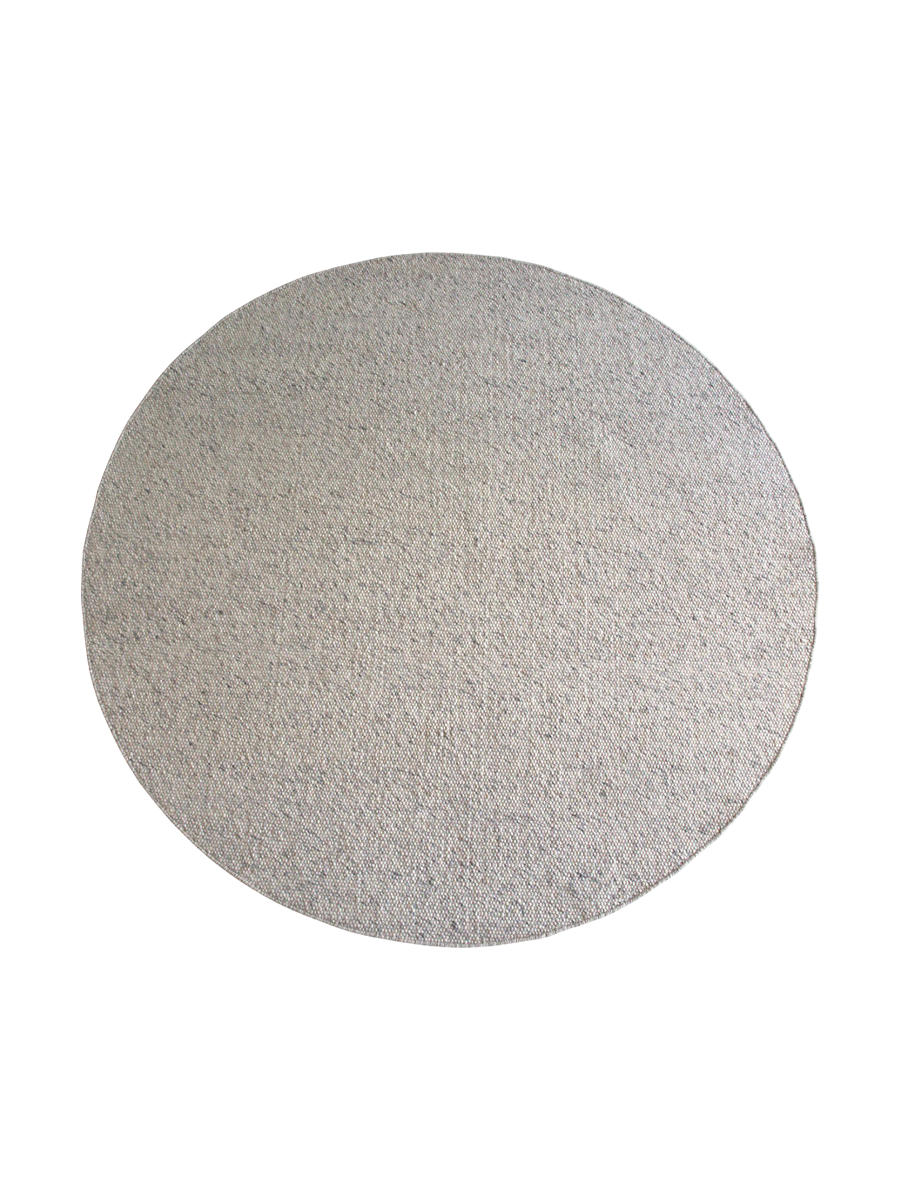 
Tapis en laine de haute qualité noué à la main « Wooland » Ø 250 cm - Naturel