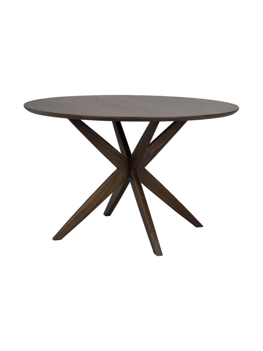 
Tavolo da pranzo rotondo “Calverton” Ø 120 cm - Rovere Marrone scuro