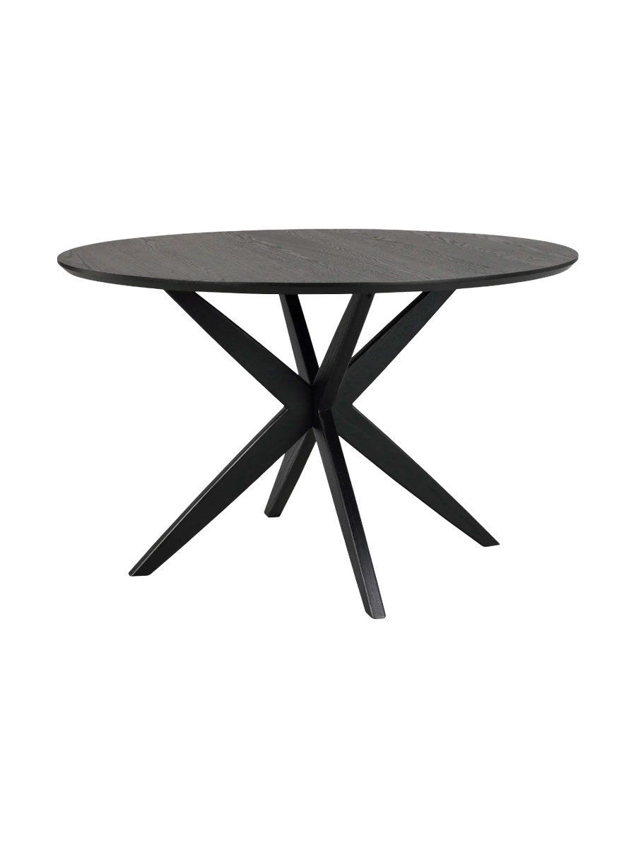 
Tavolo da pranzo rotondo “Calverton” Ø 120 cm - Rovere Nero