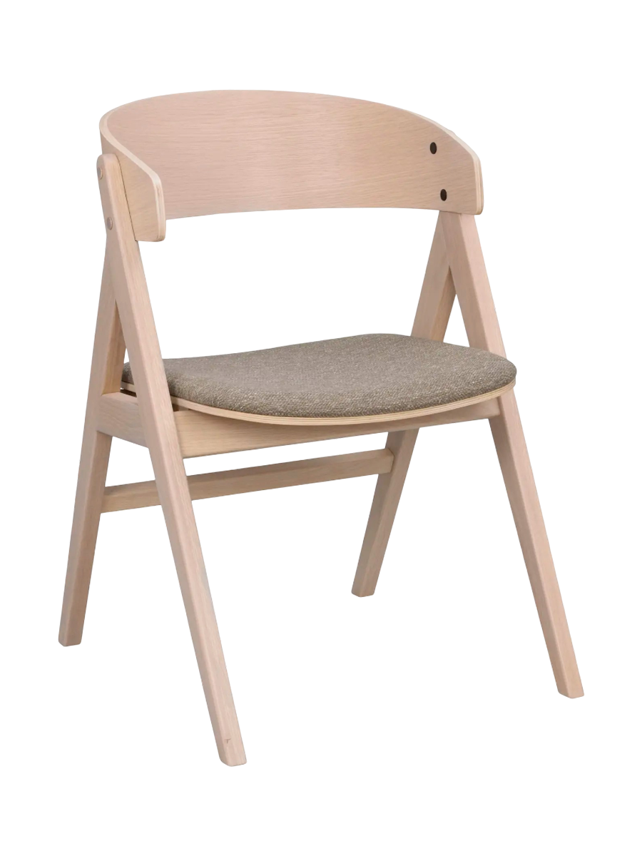 
Sedia di design con braccioli in legno massiccio “Waterton” - Imbiancatura