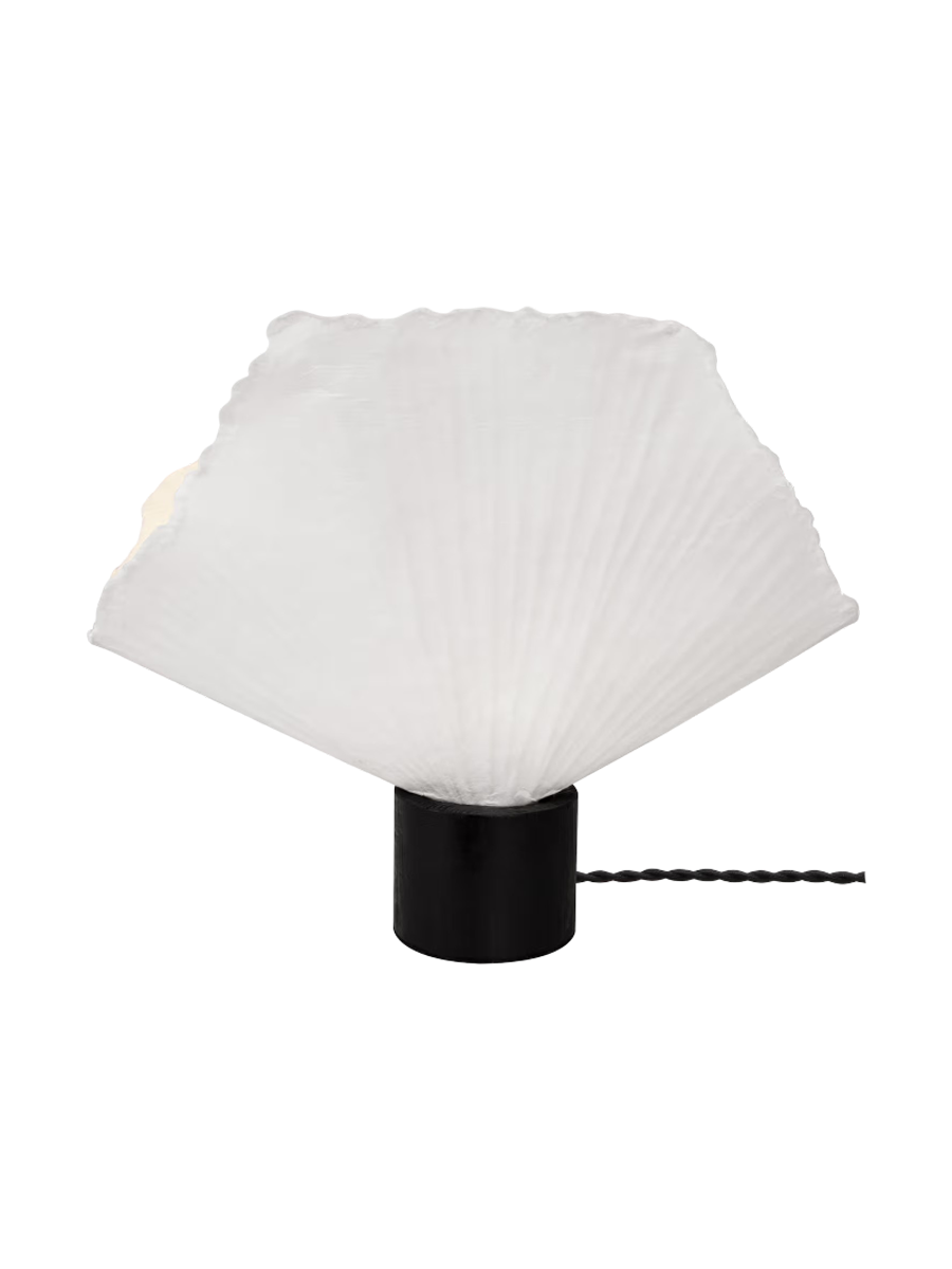 
Design Tischlampe „Tropez“ - Weiss/Schwarz