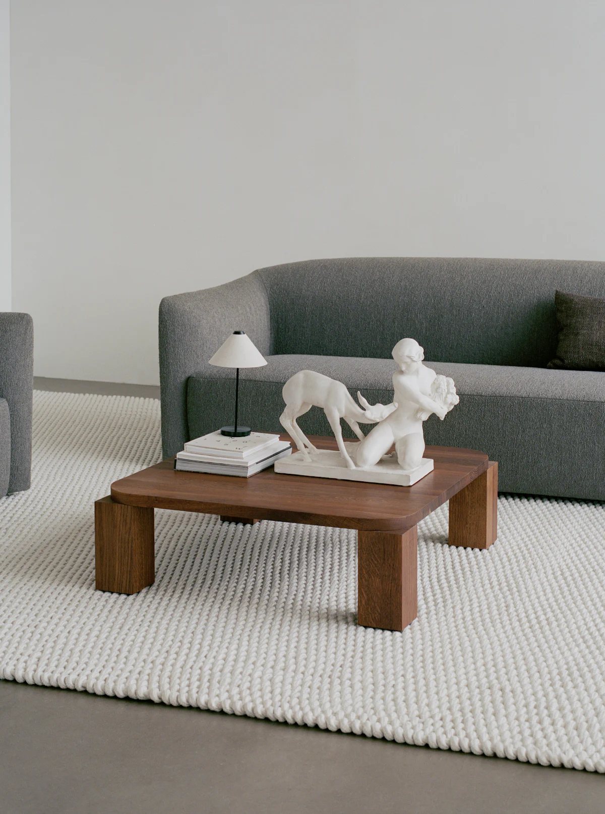 
Designer rug "Knot", various sizes - Off-White / 300 x 400 cm