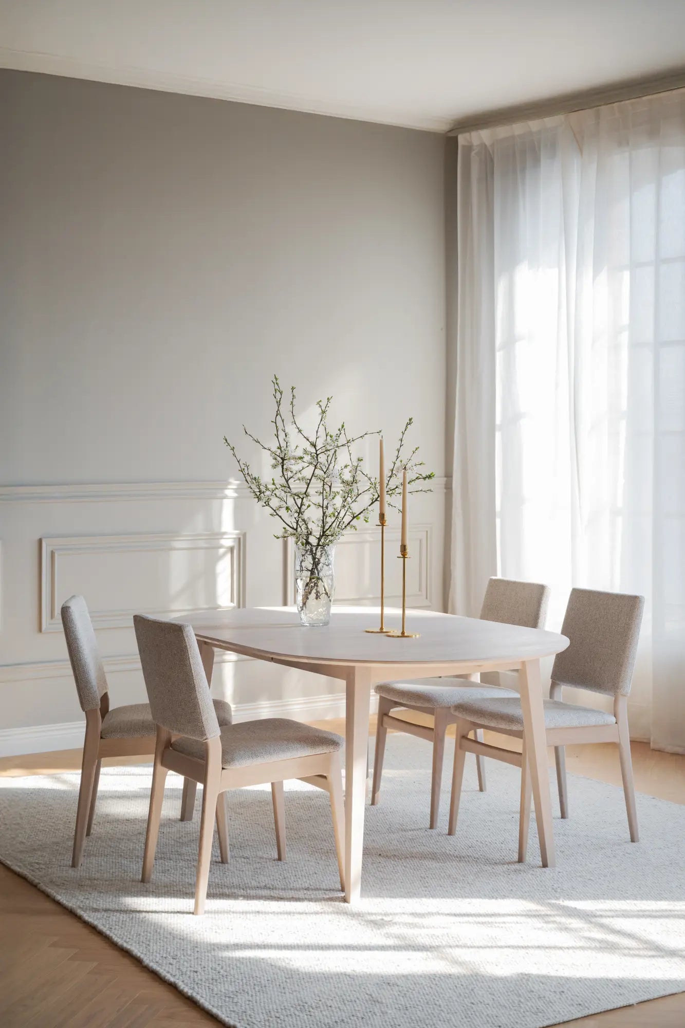 
Chaise en bois massif de qualité supérieure « Medford » - Chêne clair